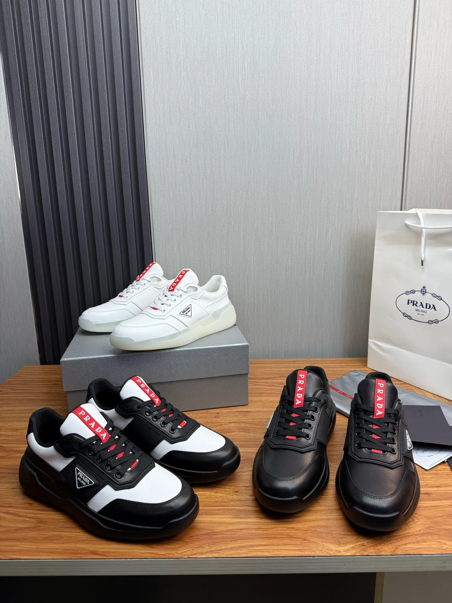 Factory price 600💰 [PRADA] Popular items in men's shoe counters, synchronized with the official website, 1 high-quality shipment ✔️Original cowhide + cowhide lining, 1🆚1 replica, original sole, 38-45 (45 customized, non-refundable)